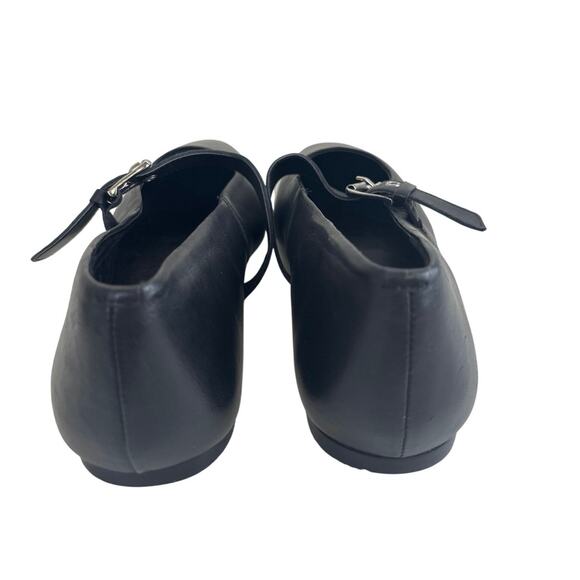 NWOT Topshop Black Mary Jane Flats Size 9 - Picture 5 of 9
